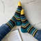 Bright-striped-handmade-knitted-socks-1