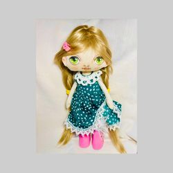 Ragdoll. Art doll. Handmade Tilda. Doll for daughter. Gift. Textile doll. Christmas girl Gift