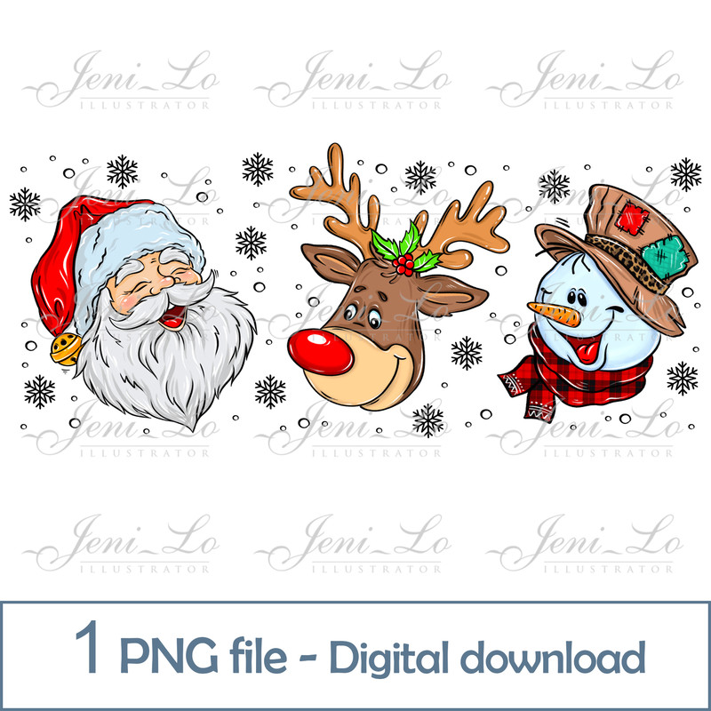 ОБЛОЖКА Santa Deer Snowman.jpg