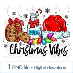 Christmas vibes 1 PNG file Merry Christmas Sublimation Christmas time design Christmas cookies clipart Digital download