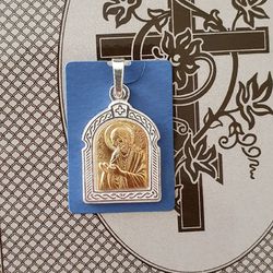John the Baptist religious pendant free shipping gold and silver plated