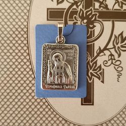 Seraphim of Sarov religious silver plated pendant free shipping