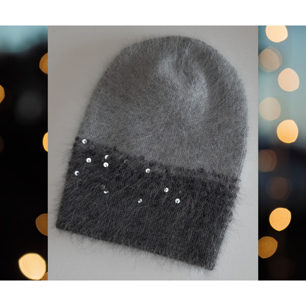 Grey angora beanie hat with sequins.png