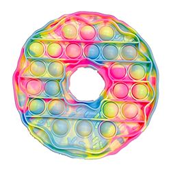 Donut Shape Anti stress Push Pop Bubble Fidget Toy