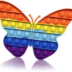 Rainbow Butterfly Pop It Bubble Fidget Toy