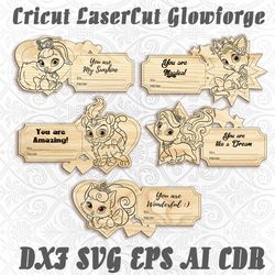 valentine day cards, greeting card with cats design for laser cut vector plan, glowforge, any thickness, dxf cdr ai eps