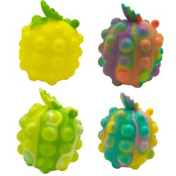 Pack Of 4 Squeeze Pineapple Pop It Fidget Toy
