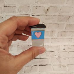 Brooch / Wooden Brooch / Painted Brooch/Brooch for Coffee lover/Eco-friendly brooch/Gift for a girl/For a stylish look /