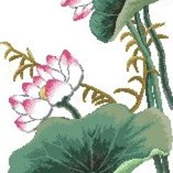 Scheme Cross Stitch Pattern | Lotuses | #143