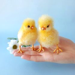 diy realistic chicken bird. pdf needle felted tutorial. beginner friendly. how to make cute toy. gift for mom, child.