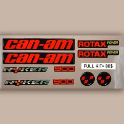 CAN AM RYKER 3D DECAL STICKER KIT "GENERATION OF RED"
