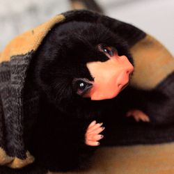 Big platypus creature toy to ORDER. Niffler doll. Fantastic Beasts toy. OOAK doll. Art toy for collection. Harry Potter