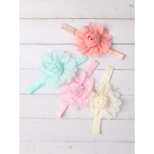 4Pcs Newborn Baby Girls Flower Headband Soft Elastic Bow Knot Hair Band Set gift Photography Prop (3).jpg