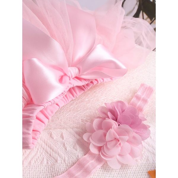 Baby Girls Newborn Tutu Skirt & Headband Outfit Set Photo Shoot Prop 0-1 Months Photography Set (4).jpg