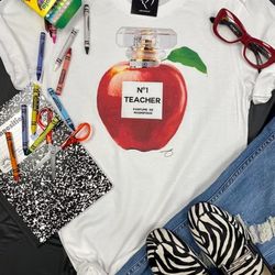 #1 Teacher T-shirt