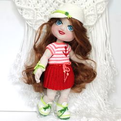 Crochet sports doll clothes Clothes for dolls 12 inches pattern PDF in English