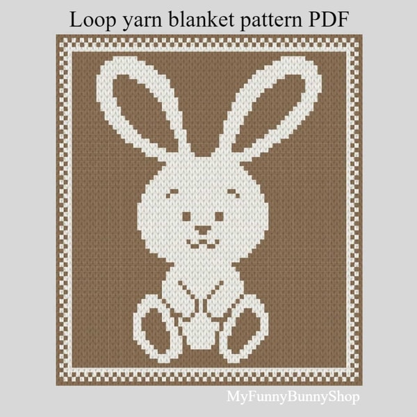 Loop yarn Little Bunny blanket pattern PDF | Inspire Uplift