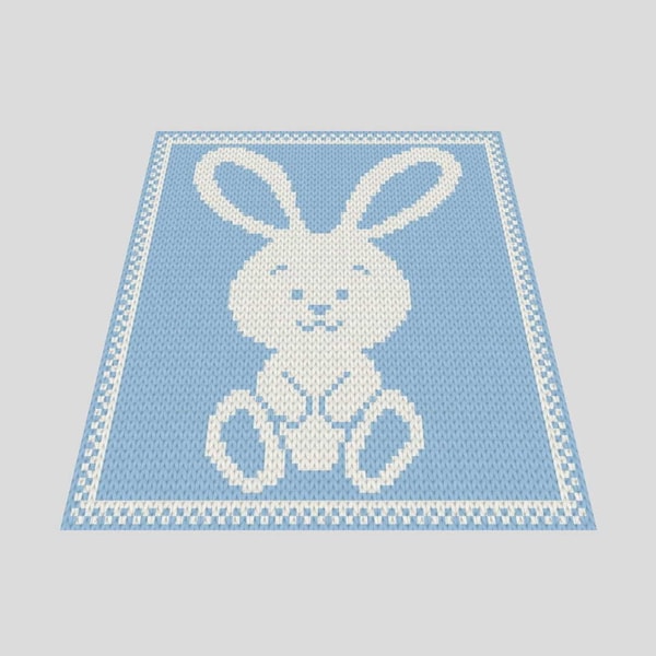 Loop yarn Little Bunny blanket pattern PDF | Inspire Uplift