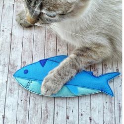 Shark cat toy