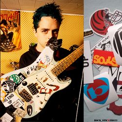 Guitar stickers BJ 1996 Version vinyl pop punk rock decal Green Day Full Set 18