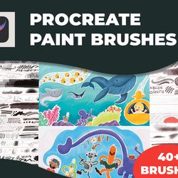 Procreate Paint Brushes Set \ paint procreate \ procreate brush \ procreate brushes \ procreate lettering \ brushes pack