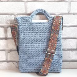 Tote bag with strap for laptop MacBook case