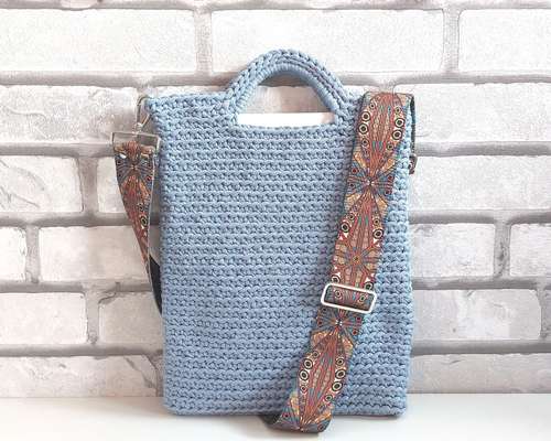 Tote bag with strap for laptop MacBook case