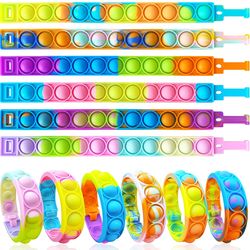 12-Pack Pop Toy Wrist Bands Stress Relief Toy