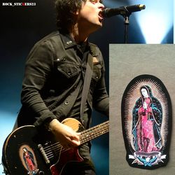 Billie Joe sticker The Virgin Mary Gibson Les Paul Junior decal Green Day