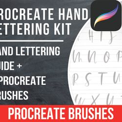 Procreate Hand Lettering Kit\ Procreate Stamp\ procreate brushes\ watercolor brushes\ procreate stamps\calligraphy brush
