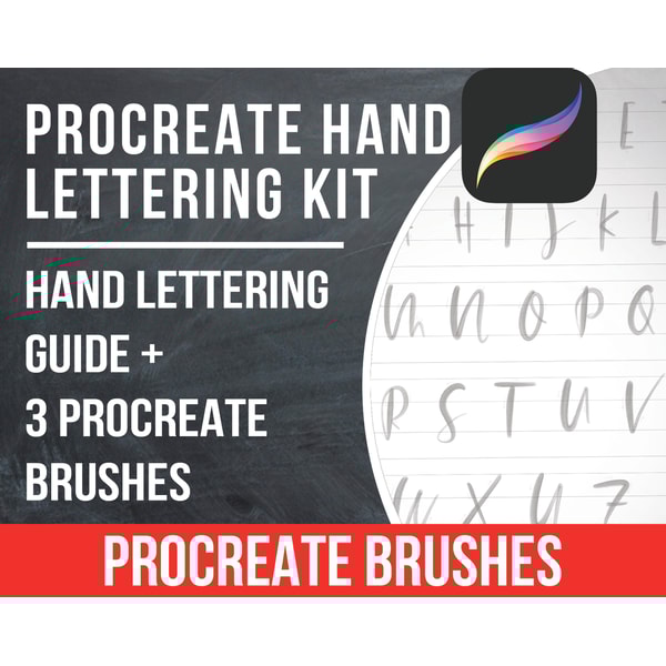 Procreate Hand Lettering Kit\ Procreate Stamp\ procreate bru - Inspire ...