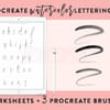 Procreate Hand Lettering Kit\ Procreate Stamp\ procreate bru - Inspire ...