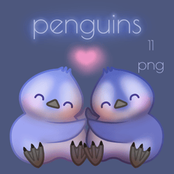 Penguin png digital clipart