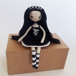 Crochet Scary Doll, Creepy toy, Crochet Halloween Doll, handmade horror doll