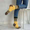 Womens-yellow-hand-knitted-socks-3