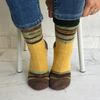 Womens-yellow-hand-knitted-socks-7