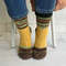 Womens-yellow-hand-knitted-socks-7