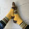 Womens-yellow-hand-knitted-socks-1