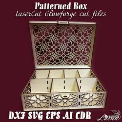 Multifunctional BOX vector model for laser cut cnc plan, 3 and 4 mm, DXF CDR ai svg eps vector files for laser cut