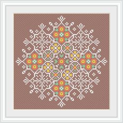 LP0025 Christmas cross stitch pattern for begginer - Easy xstitch pattern in PDF format - Instant download - Snowflake