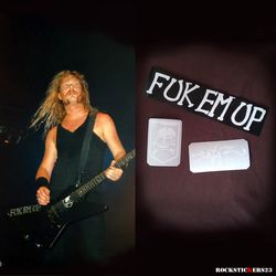 James Hetfield Fuk Em Up guitar stickers ESP MX-220 vinyl decal set 3