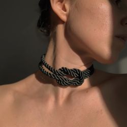 Shibari Choker, Shibari, Shibari collar, Shibari accessories, Rope Choker, Rope collar, BDSM choker, BDSM collar