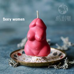 Sexy women, devil, silicone mold for candles, soap, resin, gypsum