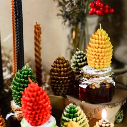Mold for Candles Pine Cone, Christmas Molds, Spruce Cone Mold, Fir-Cone Mold.