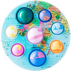 Earth Planets Bubble Pop it Fidget Toys