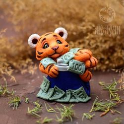 Candle Mold / Resin Mold / Soap Mold : "Tiger in the wallet"