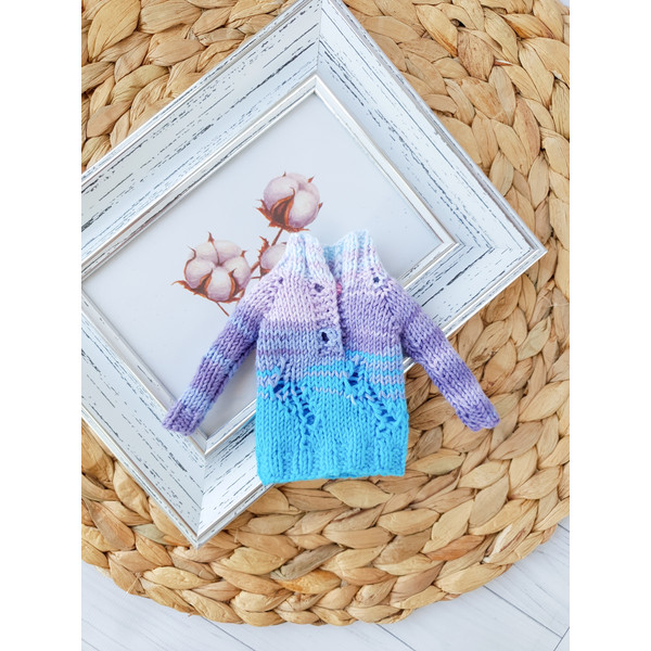 Blythe pattern sweater, Pattern knitting for dolls, cute Blythe pattern, Blythe pattern pdf, Blythe doll clothes