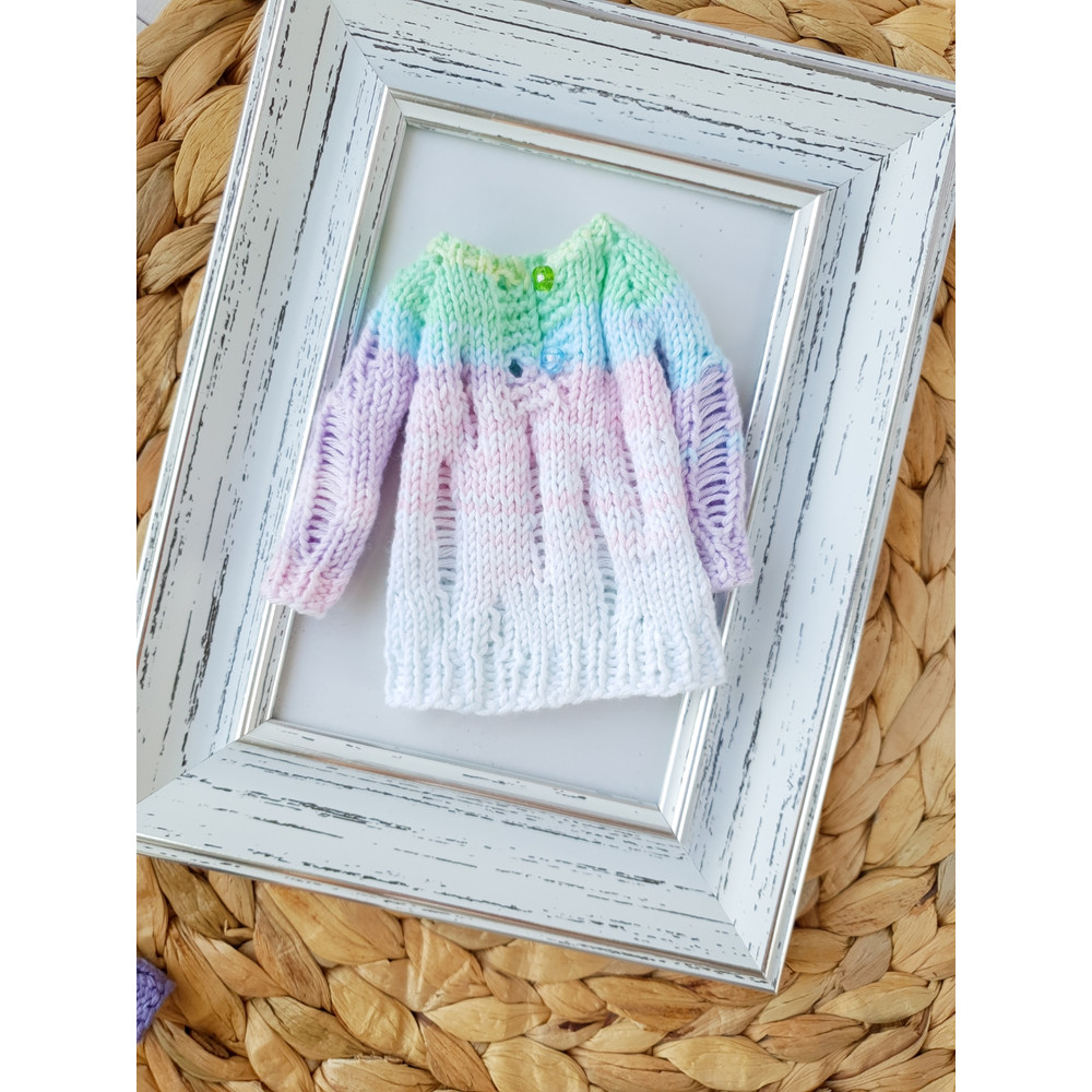 Blythe pattern knit ripped sweater, Blythe sweater knit pattern, Blythe doll clothes