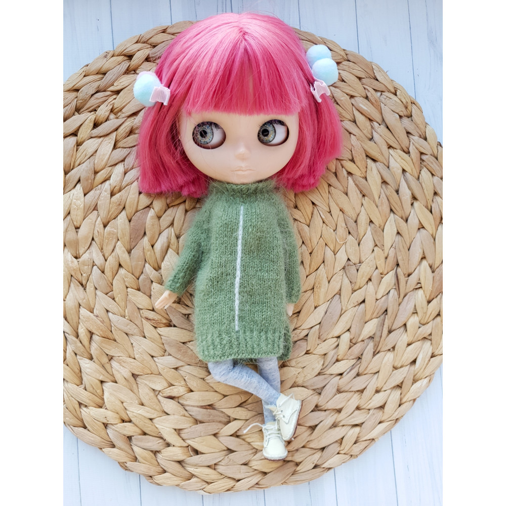 Blythe basic dress pattern, Pattern dress for Blythe, Doll dress knitting pattern, Blythe mood outfit pattern