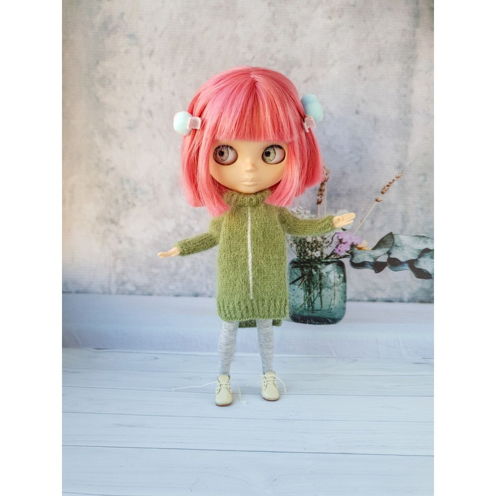 Blythe basic dress pattern, Pattern dress for Blythe, Doll dress knitting pattern, Blythe mood outfit pattern